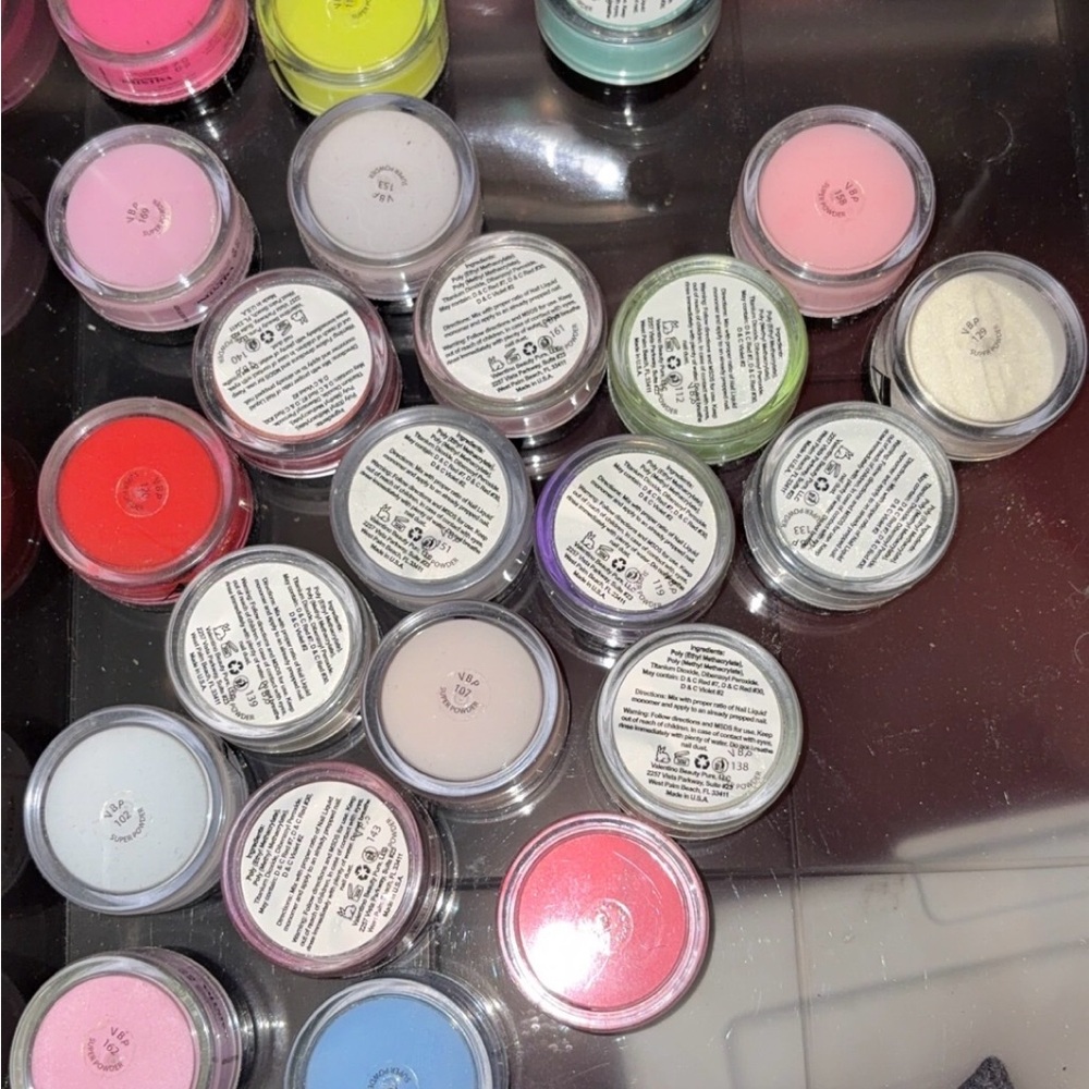Assorted Color Nail Powder Set